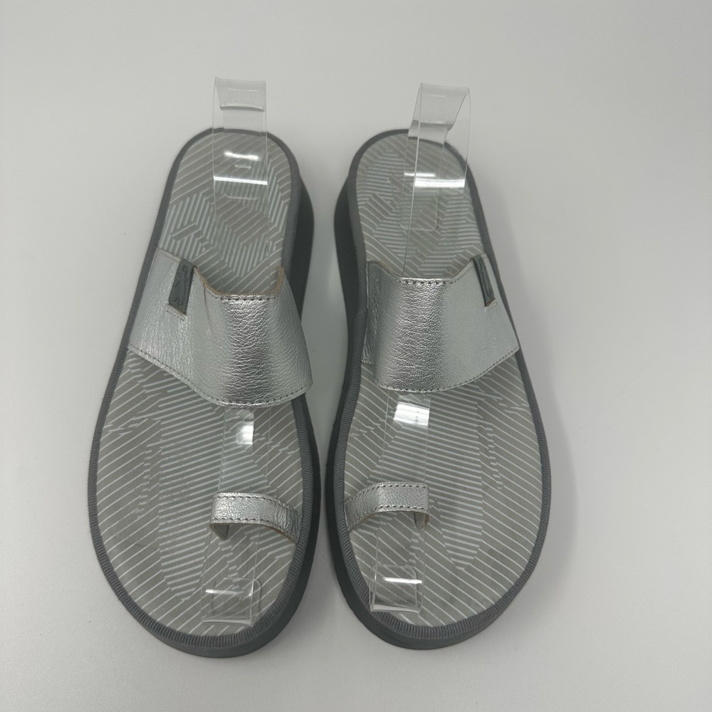 Fly London chev Sandals in Silver Women's EU40/US 9-9.5 - Picture 9 of 15